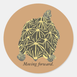 Star Tortoise絵画の肯定ステッカー ラウンドシール