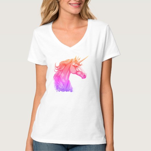Star Unicorn – 女性用Tシャツ Tシャツ (正面)