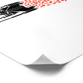 Star War Valentines Day Luke R2 D2 X Wing Hearts ポスター (角)