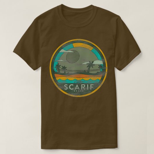 Star Wars Enjoy Scarif Beach Vacation Vintage  Tシャツ (デザイン正面)