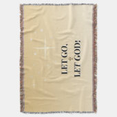 Star-Washed Let Go Let God Cross Comfort スローブランケット (正面縦)