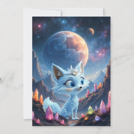 Star Whisper Fox – Keeper of Crystal Light.  招待状 (裏面)