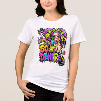 StarBerry© 控えめレインボーグラフィティTシャツ トライブレンドTシャツ