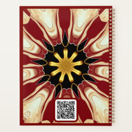 Starburst | Deep Crimson & Gold Luxury Organizer w プランナー手帳