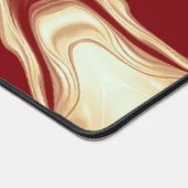 Starburst | Deep Crimson & Gold Luxury Workspace A デスクマット (コーナー)