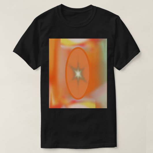 STARBURST GEOMETRIC ART Tシャツ (デザイン正面)