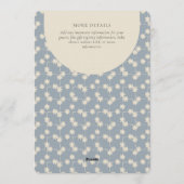 Starburst Geometric Gender Neutral Blue Beige 招待状 (裏面)