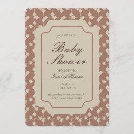 Starburst Geometric Gender Neutral Brown Beige 招待状