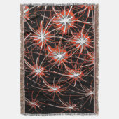 Starburst Network – Premium Woven Blanket スローブランケット (正面縦)