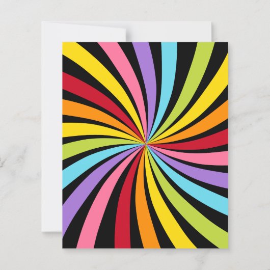 Starburst Rainbow Colors Crafting Scrapbook Paper (裏面)