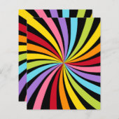 Starburst Rainbow Colors Crafting Scrapbook Paper (正面/裏面)