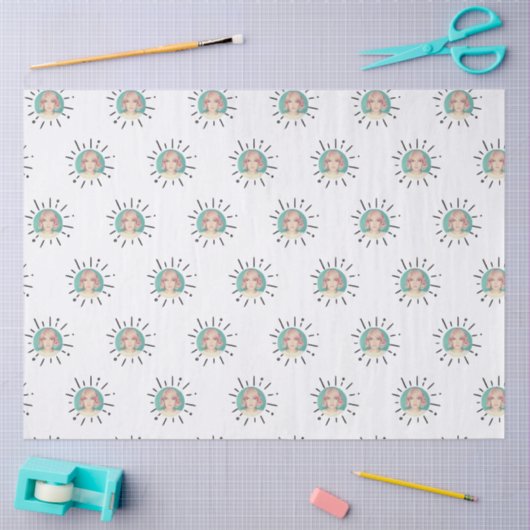 STARBURST | Simple Custom Fun Photo Wrapping Paper 薄葉紙 (クラフト)