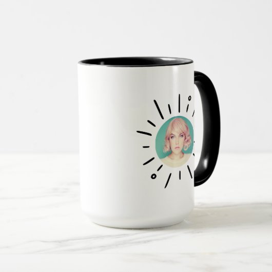 STARBURST |  Simple Fun & Playful Custom Photo Mug マグカップ (正面右)