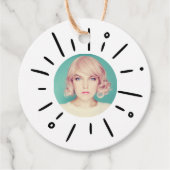 STARBURST | Simple Round Fun Custom Photo フェイバータグ (正面)