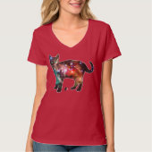 Starburst Space In Cat T-shirt Tシャツ (正面)