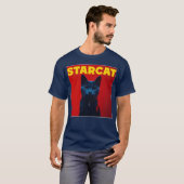 Starcat おもしろい Weekend Cat Music Album Parody Tシャツ (正面フル)