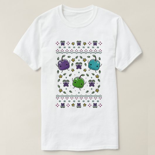 Stardew Valley ジュニモとスタードロップの編み物デザイン - Tシャツ (デザイン正面)