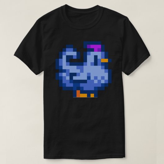 Stardew Valley Shane Blue Chicken Sticker &amp; Pi Tシャツ (デザイン正面)