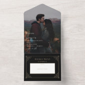 Stardustフォト結婚式招待状 オールインワン招待状 (内側)