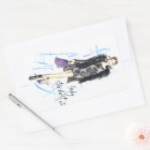 Stardust女性 長方形シール (封筒)