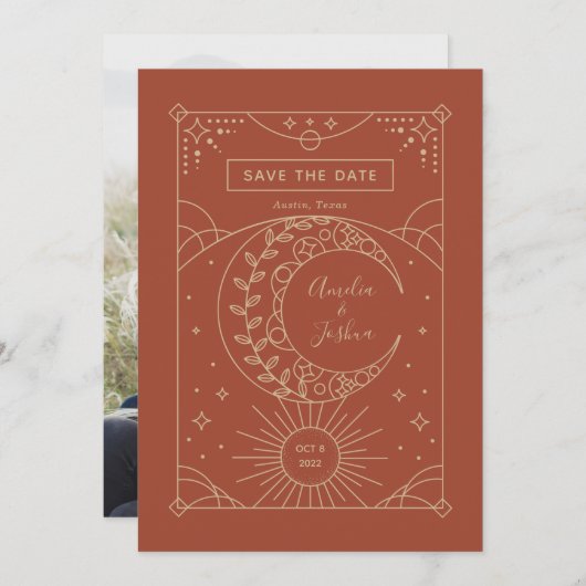 Stardust結婚の写真Save the Date セーブザデート (正面/裏面)