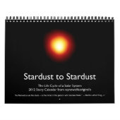 Stardust 2012のカレンダーへのStardust カレンダー (カバー)