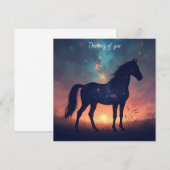 Stardust Horse Thinking of You ノートカード (正面/裏面)