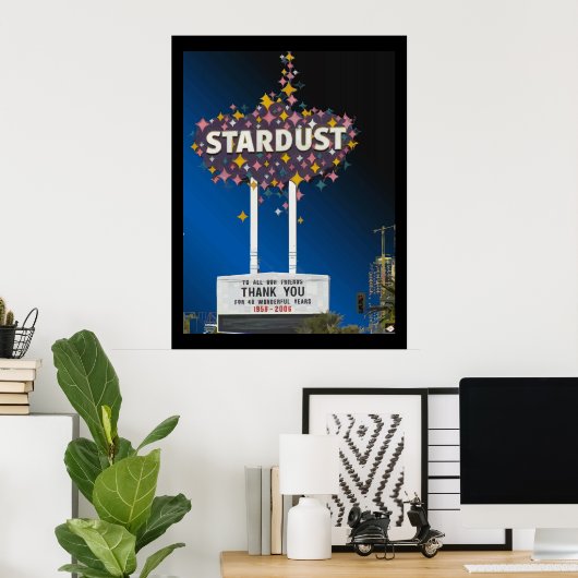 Stardust Las Vegas Vector Graphic Poster #14 ポスター (ホームオフィス)