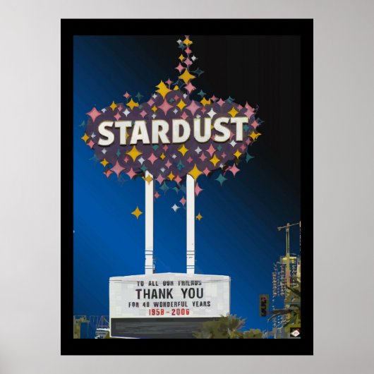 Stardust Las Vegas Vector Graphic Poster #14 ポスター (正面)