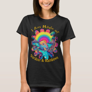 Stardust Rainbows Dolphin Psychedelic Ocean Vibes Tシャツ