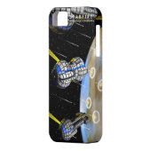 STARFIREの惑星の衝突! Case-Mate iPhoneケース (裏面左)