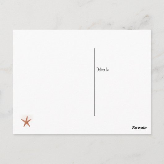 Starfishありがとうはがき ポストカード (裏面)