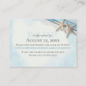 StarfishおよびRibbonオンライン応答カード エンクロージャーカード (正面)