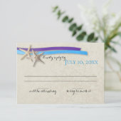 StarfishおよびRibbon PurpleおよびBlueビーチ応答 出欠カード (スタンド正面)