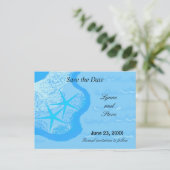 Starfishと海日付の保存 案内ポストカード (スタンド正面)