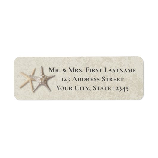 Starfishのアドレス ラベル (正面)