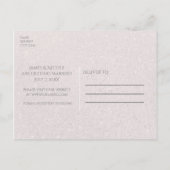 Starfishのクラシックビーチ結婚式白い日付の保存 案内ポストカード (裏面)