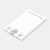 Starfishのパーソナライズされた水彩メモ帳 ポストイット (アングル)