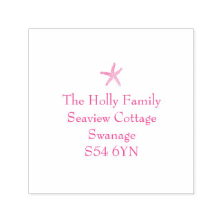 Starfishの住所スタンプ セルフインキングスタンプ