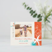 Starfishの結婚写真Dateの保存 案内ポストカード (スタンド正面)