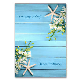 Starfishの結婚座席表テーブルカードオーキッド テーブルナンバー