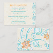 Starfishの結婚旅行情報カード エンクロージャーカード (正面/裏面)