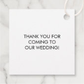 Starfishの結婚贈り物ラベル、ビーチ特典、ピンク フェイバータグ (裏面)