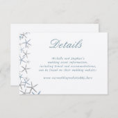 Starfishの縁ど結婚詳細Webサイト エンクロージャーカード (正面/裏面)