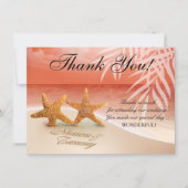 Starfishカップルありがとう |頼砂中の名前 招待状 (正面)