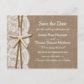 Starfishコレクシ素朴ョンの日付を保存 案内ポストカード (正面)