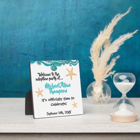 Starfishストーリーの採用ウェルカムサインデコール フォトプラーク (インサイチュ)