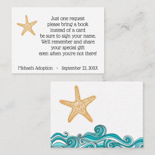 Starfishストーリー採用パーティーブックリクエスト エンクロージャーカード (正面/裏面)