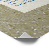 Starfishビーチ結婚式座席表 ポスター (角)