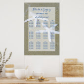 Starfishビーチ結婚式座席表 ポスター (キッチン)